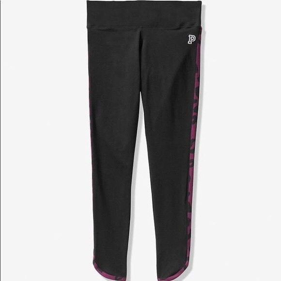 VS PINK Bling Maroon Long Sleeve Tee & Legging SET - Picture 16 of 16